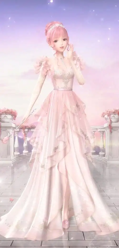 闪耀暖暖2周年庆暖暖亲自设计的花漾心蔷衣服美到爆