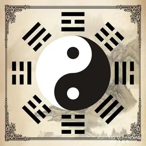 s后天八卦太极阴阳鱼图 防水潮居家装饰画玄关先 风水镇旺宅平安