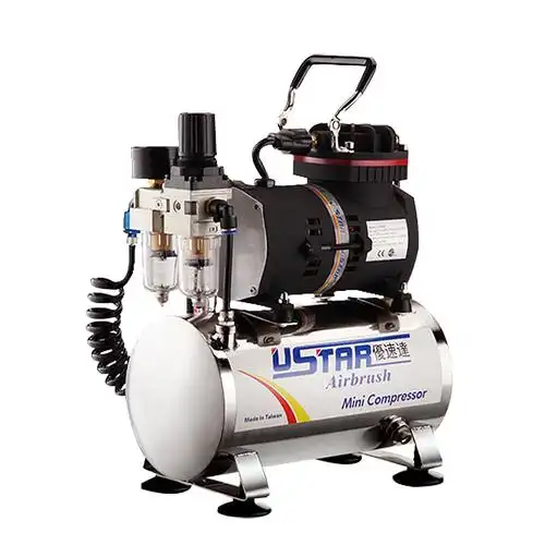 恒辉模型 优速达 604g 模型上色喷涂 气泵 不锈钢 储气罐