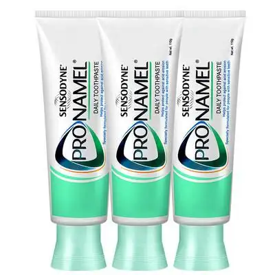 新低泰国进口舒适达高端牙釉质强化护理系列牙膏110gx3支