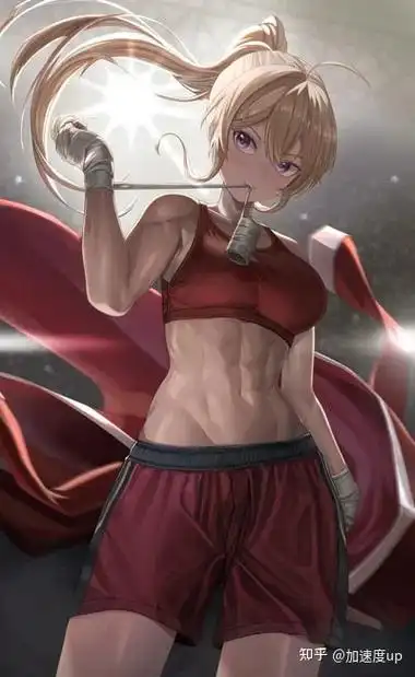 有腹肌的动漫女生壁纸