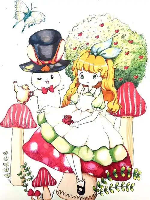 【动漫】马克笔彩铅人物绘画