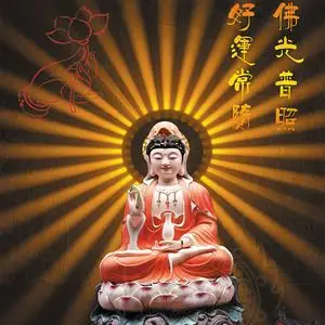 佛像背光背景射灯观音神像佛堂佛龛插电佛光灯