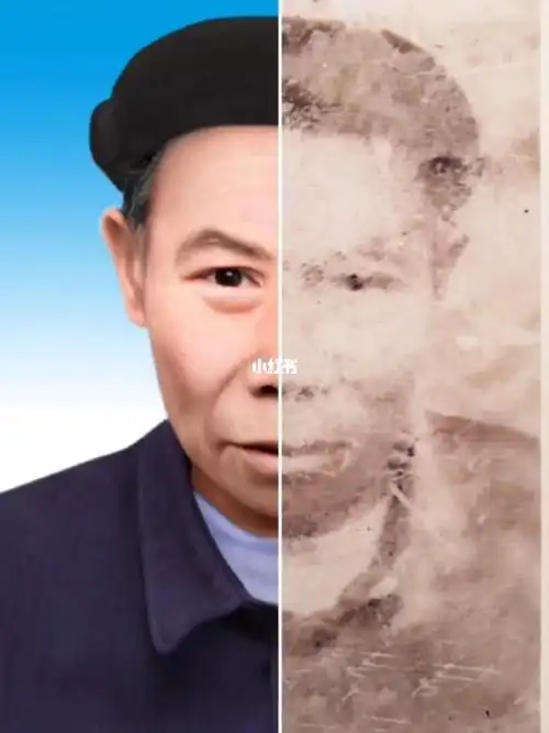 老照片修复对比效果图