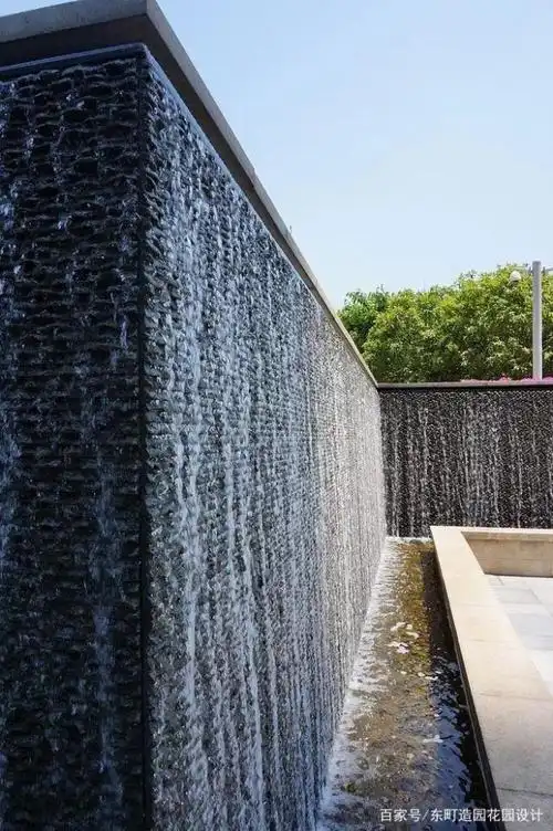 花园水景|水幕,一帘幽梦