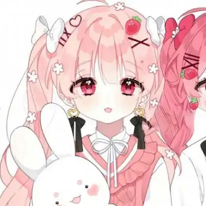 好看闺蜜头像动漫两个人一张,但是也是两张配对的-姐妹头像