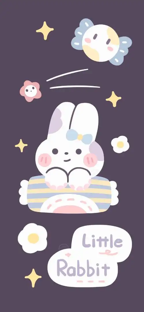 颜卡通可爱小兔子壁纸