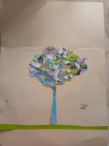 废纸剪贴画作品展评