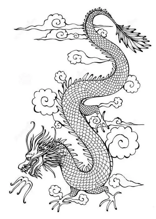 霹雳龙的简笔画