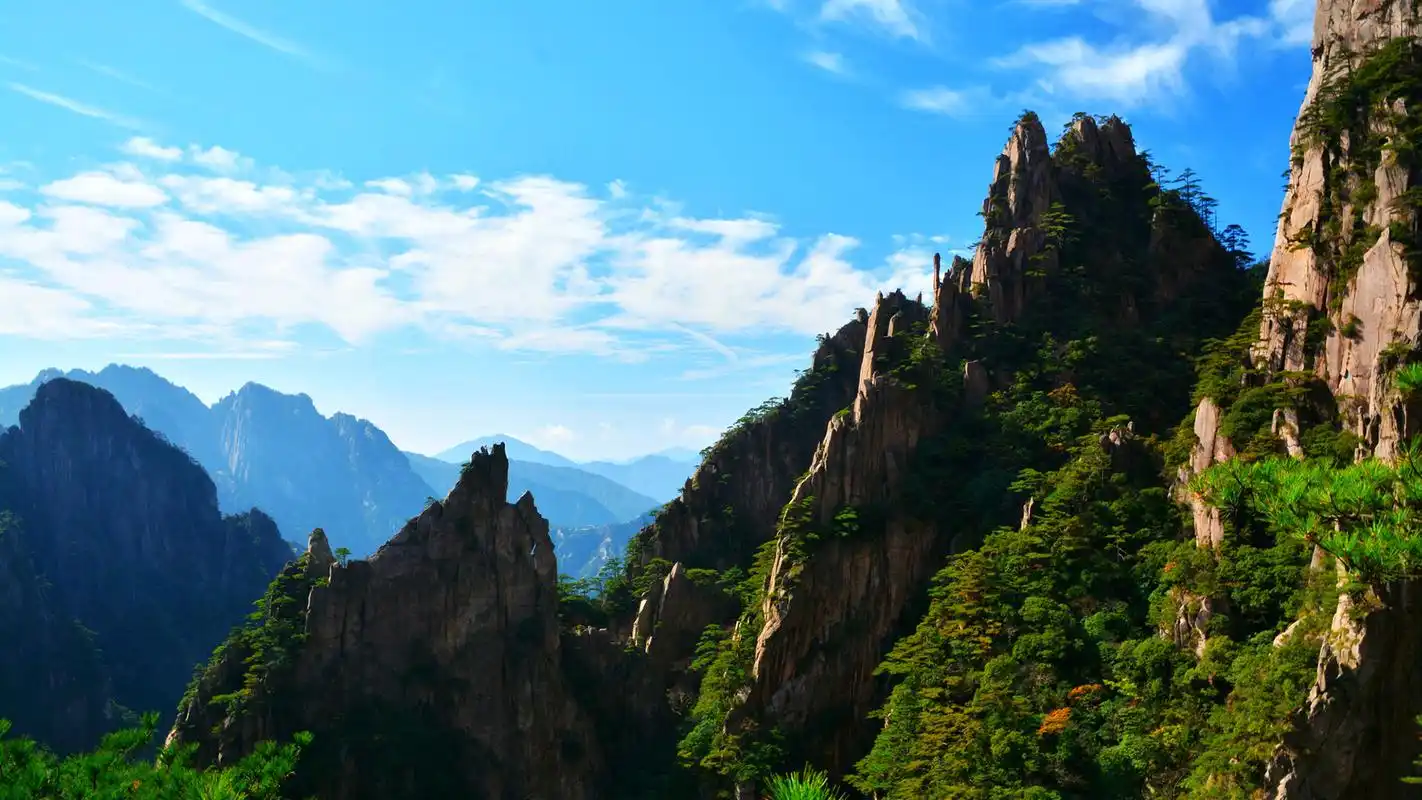 安徽黄山风景摄影高清宽屏桌面壁纸