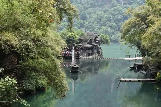 小桥流水摄影图__山水风景_自然景观_摄影图库_昵图网nipic.com