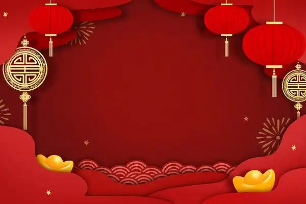 2021春节小年雪景人物贺岁半年场景原创插画海报元旦卡通手绘新年背景