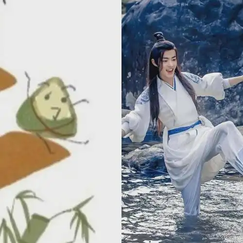 肖战端午手绘图来了心思巧妙每个粽子对应一个出演的角色