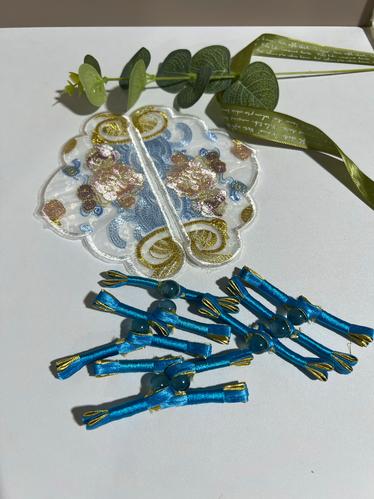 手缝国风刺绣布贴盘扣新中式衣服裤子图案贴花名族风绣花装饰贴