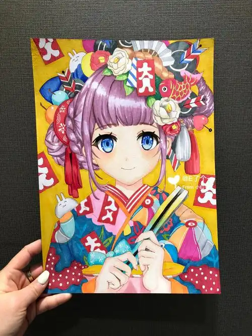 新入的一套歌马马克笔,感觉不错91画了几个小时,猜一猜#动漫人物