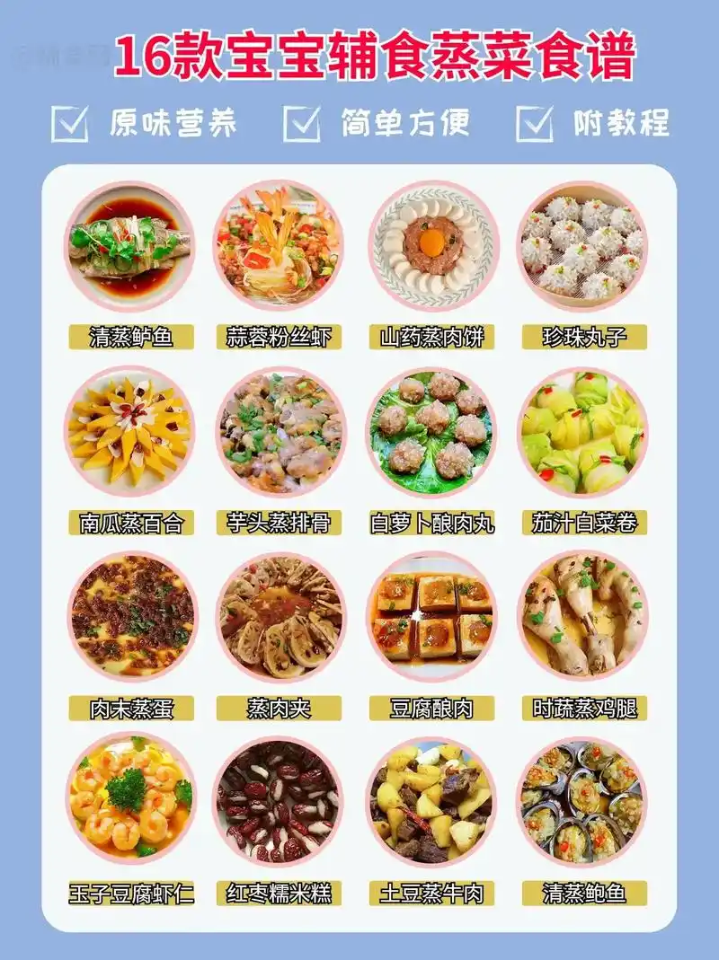 教你16道孩子也爱吃的蒸菜做法,营养美味蒸出来!蒸,是家常很 - 抖音