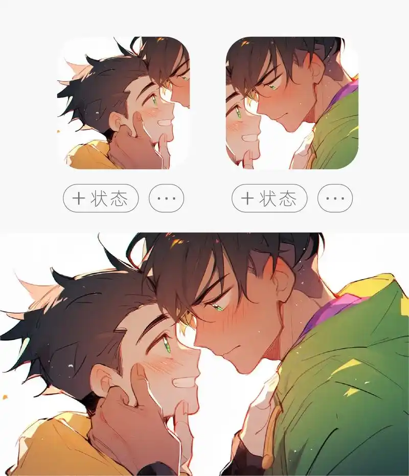 男生头像丨动漫男头,男男美学.ai生成的两个男孩子,个人非常 - 抖音