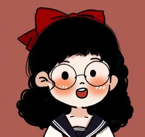 戴眼镜的漫画图片头像女 女生头像图片大全 -【爱个性】