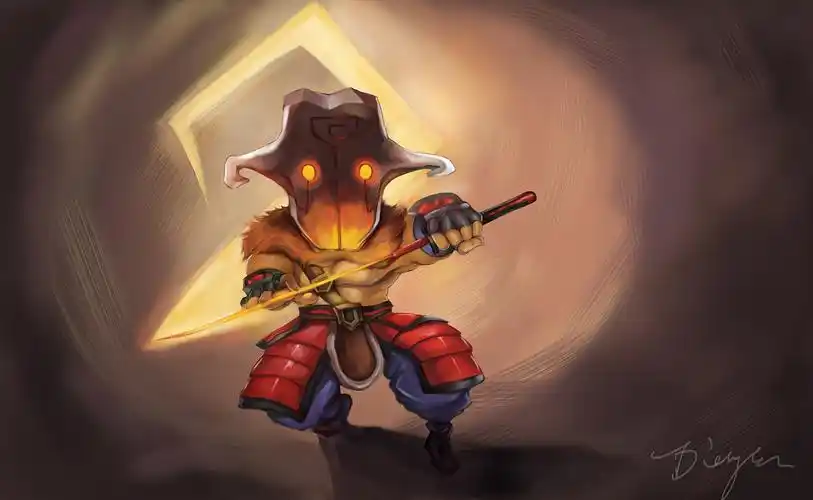 临摹一张dota2的壁纸,为了以前打游戏浪费的时光 - 原创作品 - 站酷(z