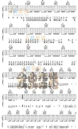 寂寞沙洲冷吉他谱和弦吉他谱