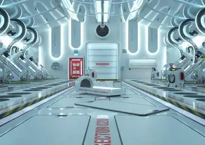 科幻实验室 pbr材质 科幻场景 治疗舱 医疗舱 克隆实验室 scifi生化