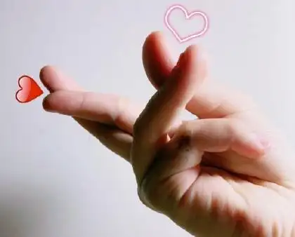 一只手比心|一只手比心的图片手势 一只手最多能比出几个心