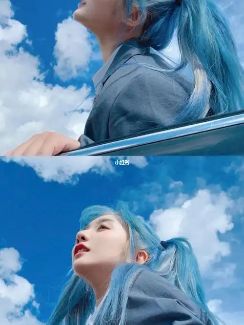 发色推荐 | 双拼冰蓝色7878无敌显白