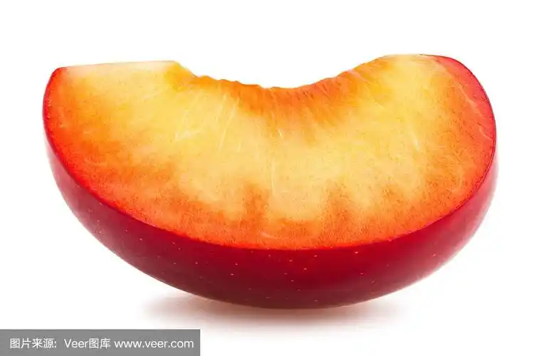 李子,红色,横截面,清新,一个物体