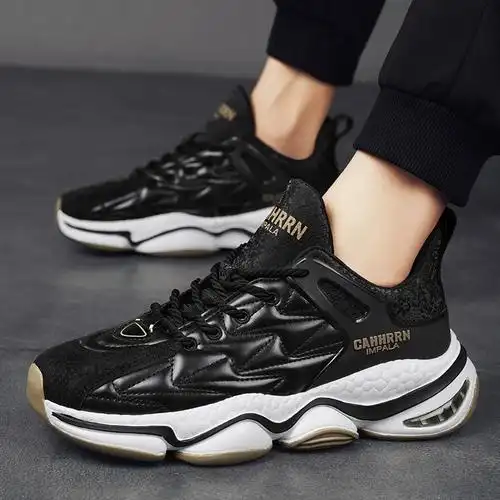 厚底防滑减震老爹鞋2024新款运动潮鞋春季男鞋学生跑步冬季男款