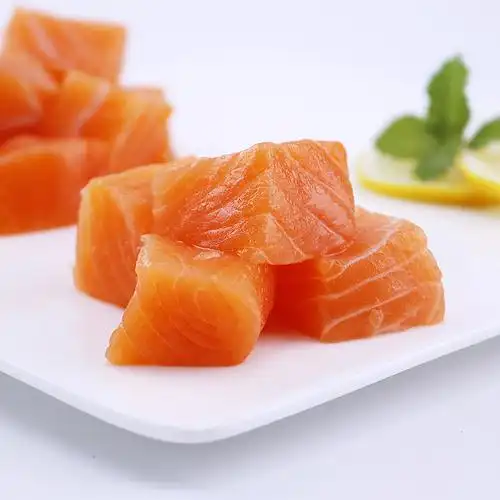 姚二娘三文鱼肉丁400g 进口新鲜三文鱼丁鱼块炒饭色拉宝宝辅食