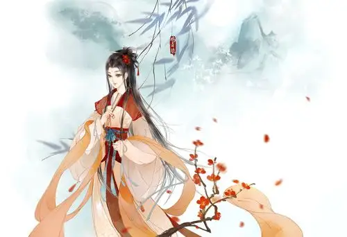 手绘古装美女 插画师:鸦青染
