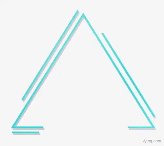 几何三角形png素材透明免抠图片-漂浮元素