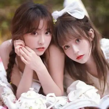 唯美双人闺蜜头像真人图片