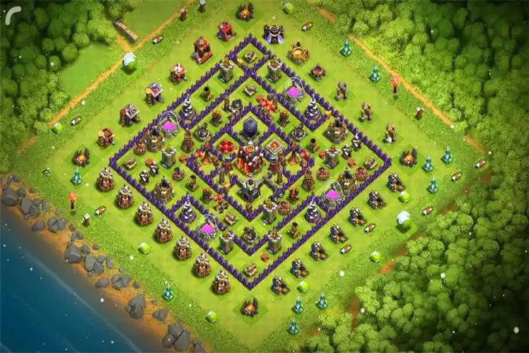 部落冲突:10本阵型推荐,钻石阵真好看,就是不知道防御怎么样?