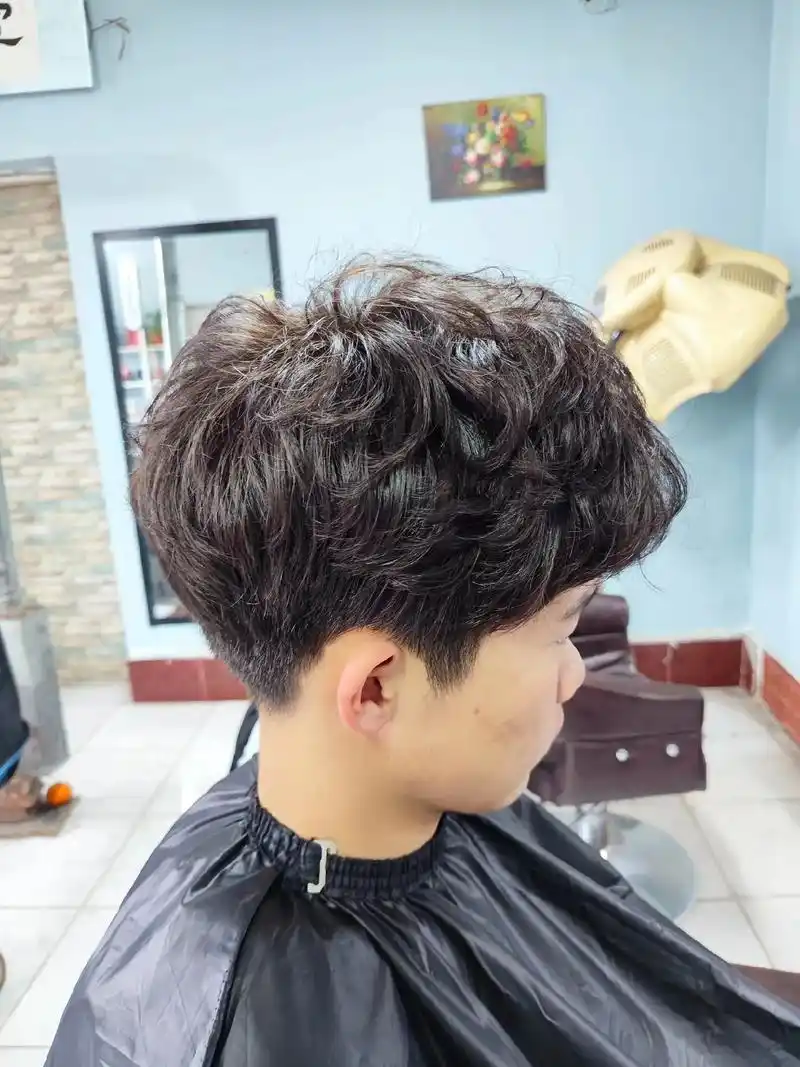 气垫纹理#男生烫发发型推荐 #气垫纹理#束状纹理烫 #纹理碎 - 抖音