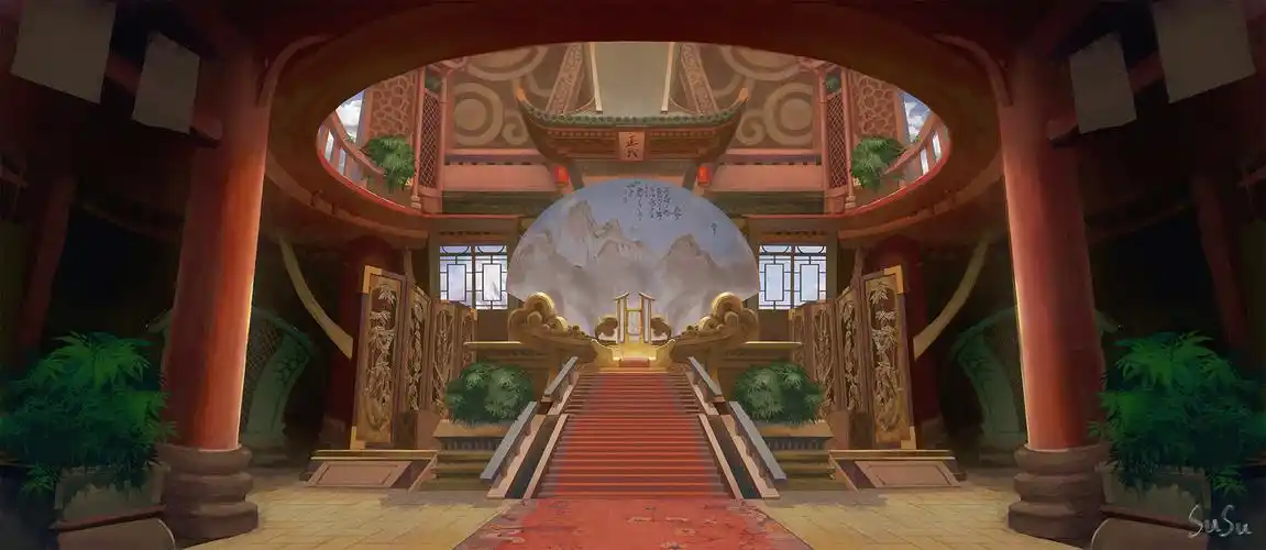 殿(中国风室内场景)