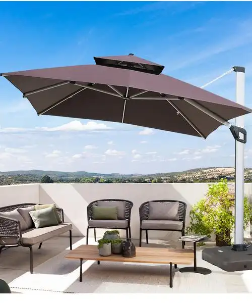 【京选】户外遮阳伞庭院伞商用摆摊太阳伞花园阳台别墅露台大型室外