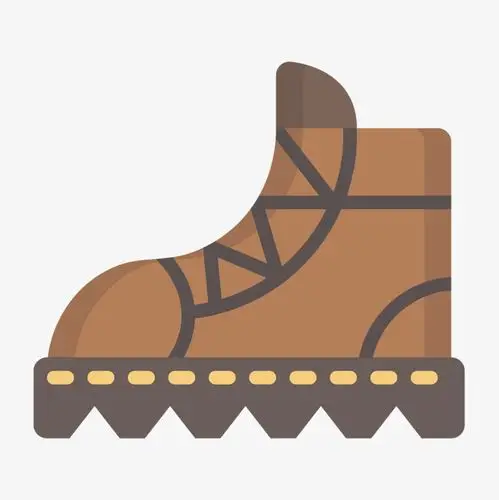 漂浮的元素灰色扁平化靴子元素