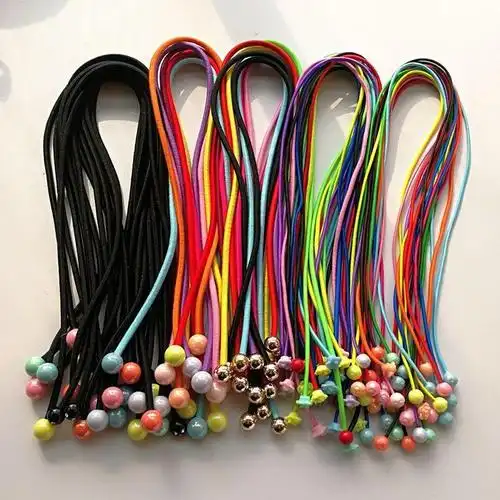 长头圆珠弹力带高长发一根皮筋头绳绳子头发发饰