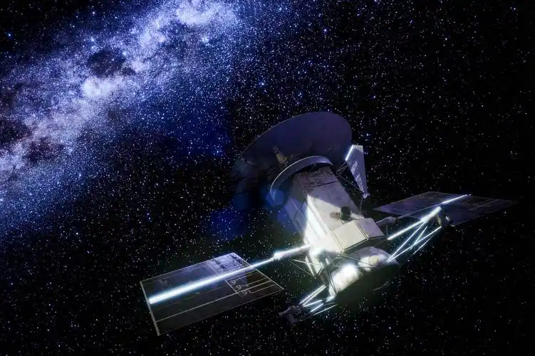 高清视频宇宙飞船在太空飞行画面