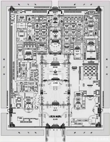 紫禁城平面图