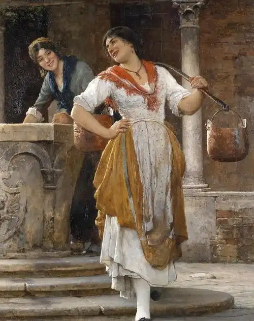 19世纪欧洲的平民生活——意大利著名画家尤金·布拉斯