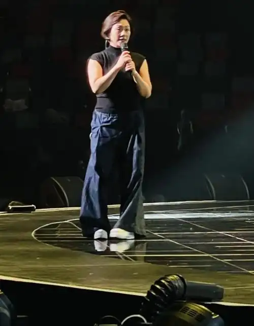 林忆莲身材发福,网友却说,现在衬托着那张脸看上去更加的好看了