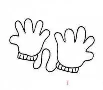 怎么画儿童手套画法简笔画简单好看