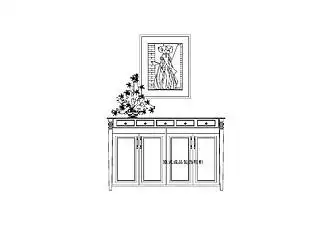 12美式整木定制cad三视图之鞋柜112203原创cad鞋柜家装设计立面鞋