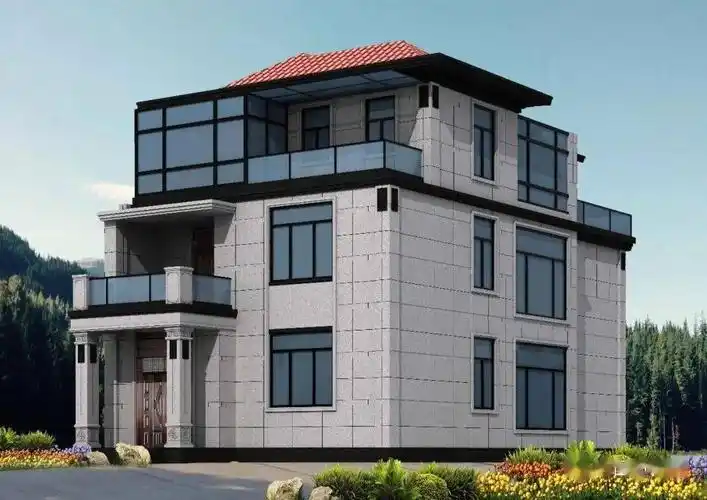 最新石材别墅外墙效果图收藏起来慢慢看