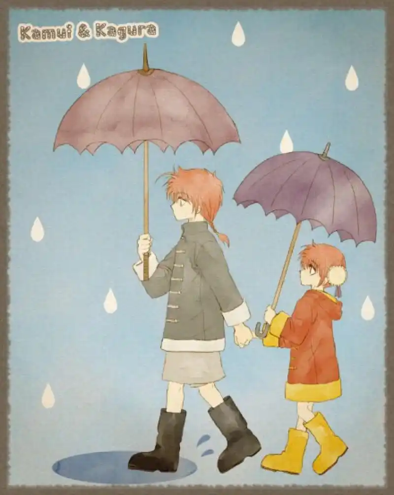 二次元兄妹动漫图温馨卡通图暖暖唯美