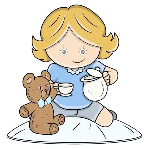 小碗,音乐磁带等 游戏重点:幼儿愉快的和家长一起模仿炒菜,喂娃娃的