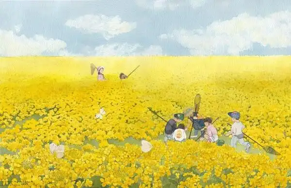 日本插画师 kanazawa mariko 治愈系插画 淡淡的 很舒服,让人回忆起