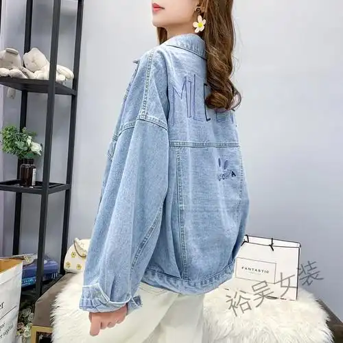 牛仔外套女2020春季新款宽松韩版牛仔外套女装秋季新款韩版短款宽松
